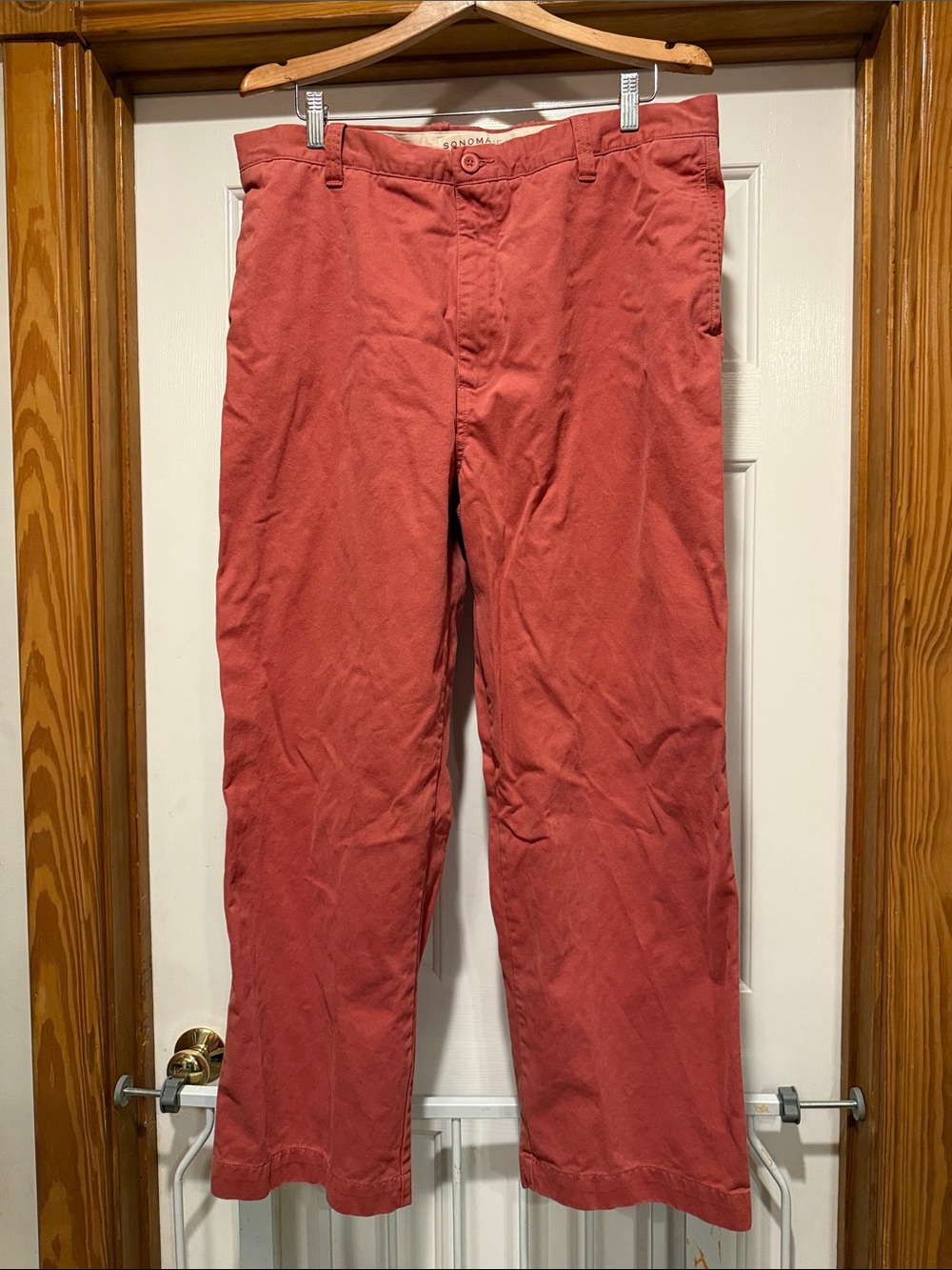 Sonoma Burnt Orange Casual Chino Pants Mens Size 38